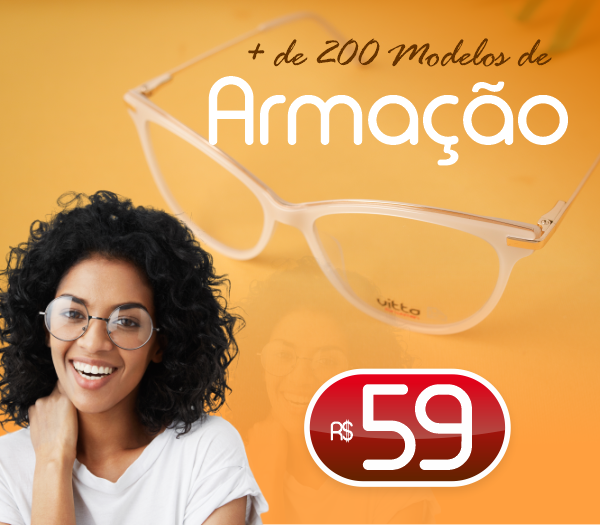 Óculos com lente antiblue | Promoção Óticas Cauê | Mais de 200 Modelos de Armação por R$ 59