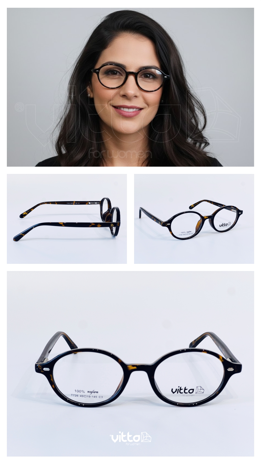 Armação Vitta Cat-Eye Translúcida: Estilo Feminino Marcante