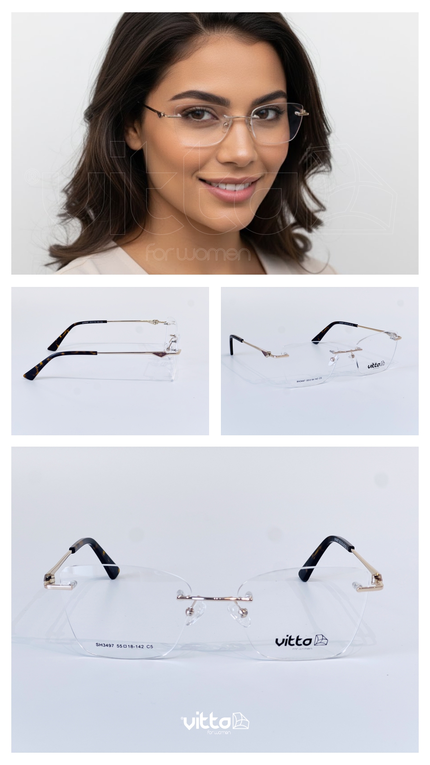 Armação Vitta Estilo Contemporâneo: Design Geométrico