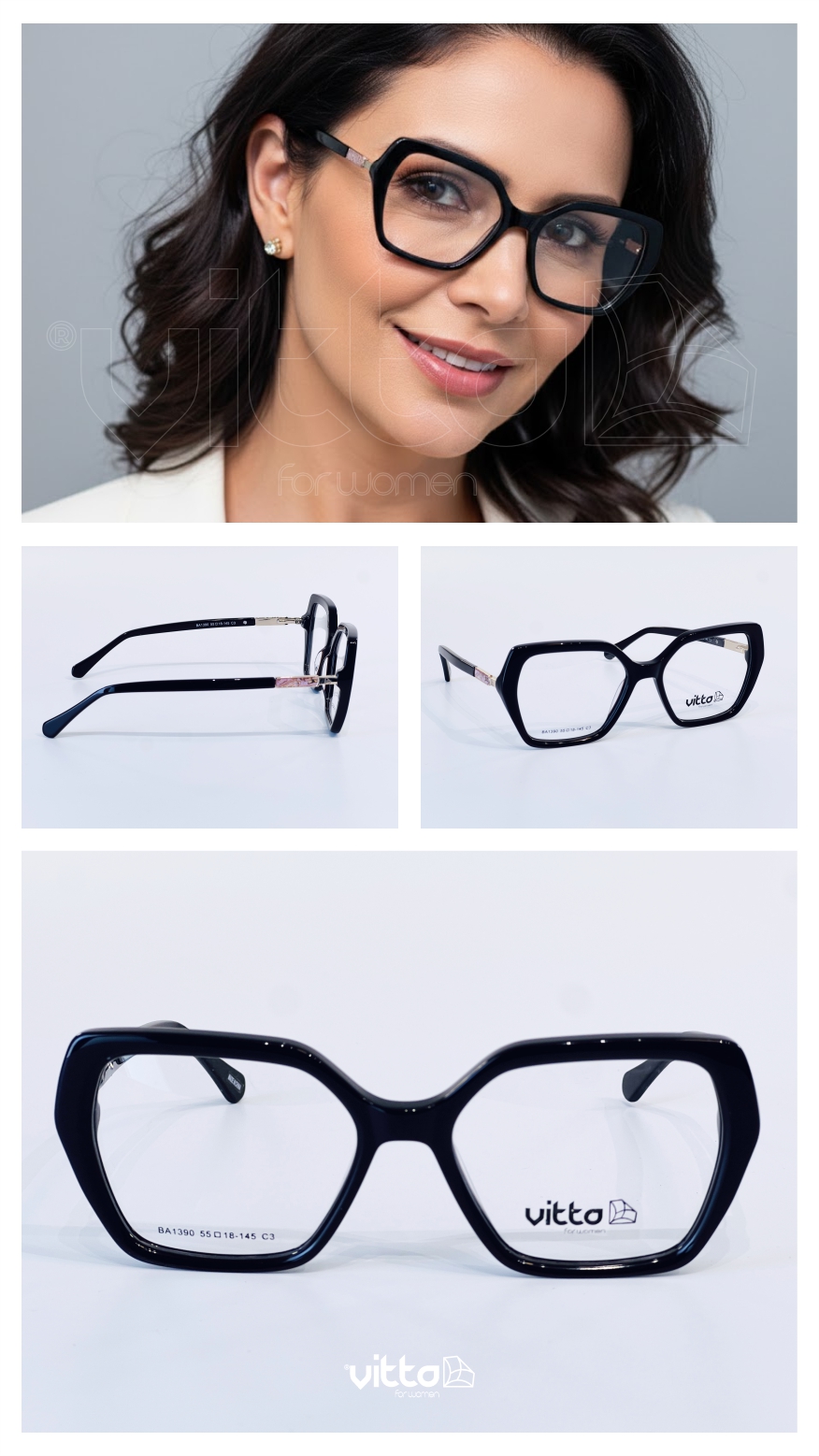 Armação Vitta Feminina: Estilo Contemporâneo e Geometria