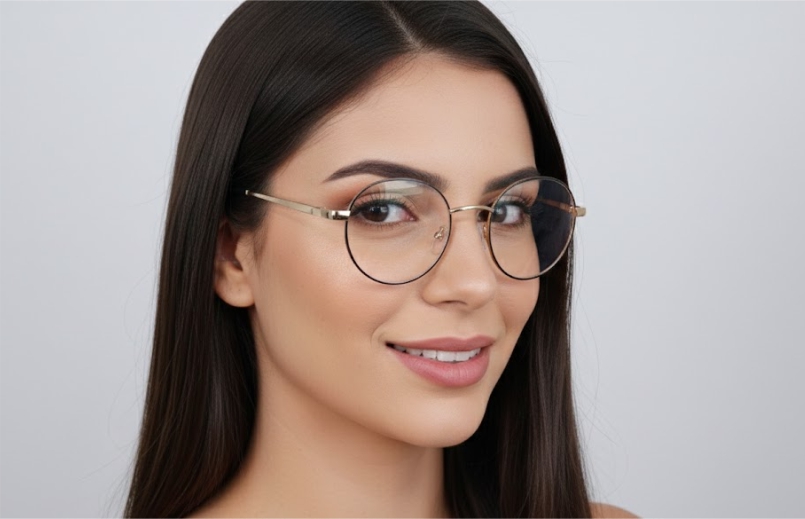 Óculos 2 em 1 Vitta Redondo: Grau e Sol com Clip-On 1