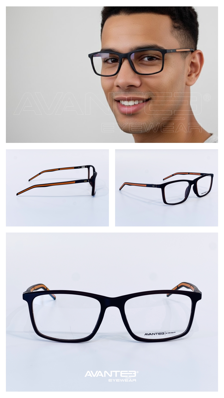 Armação Masculina Avantee: Resistência e Estilo Versátil