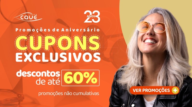 Promoções de Aniversário 23 Anos - Cupons Online